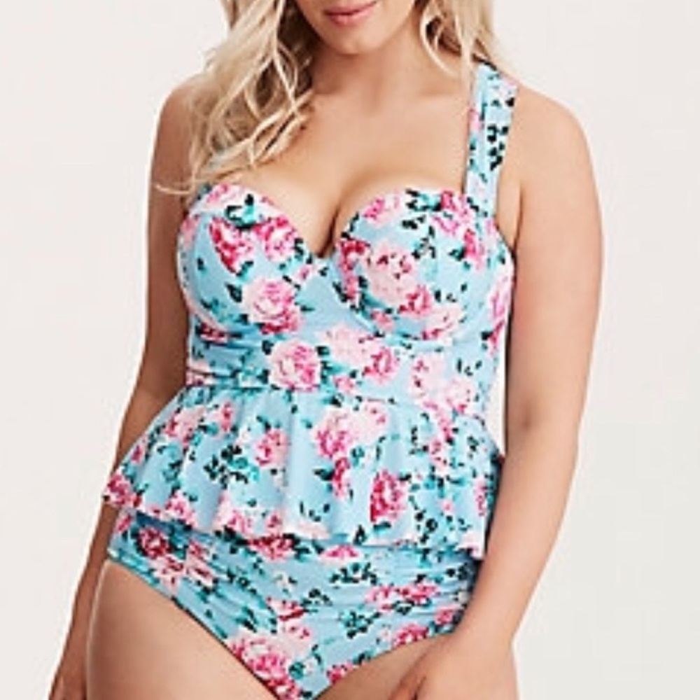 Torrid floral bathing suit